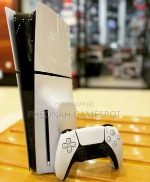 Used Ps5 Slim Disc Edition Bundle - Comes With Two Controllers Game