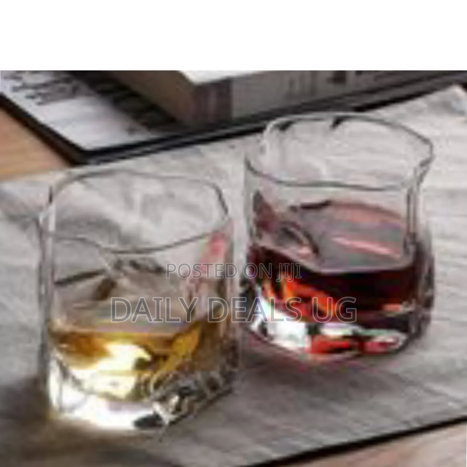 6pieces of 250ml Creative Distorted Shape Whisky Glasses Old Fashioned