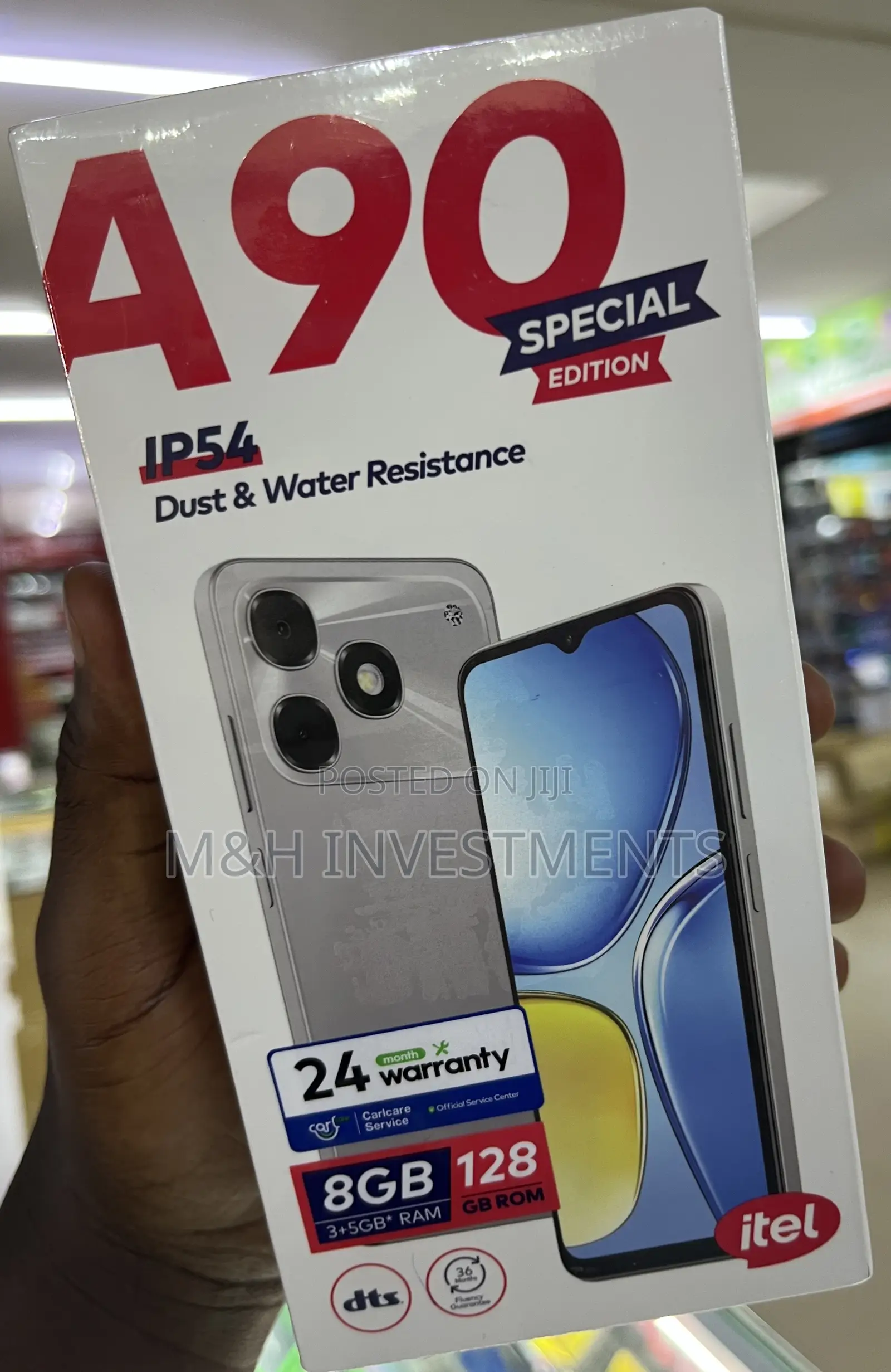 New Itel A90 128 GB Black