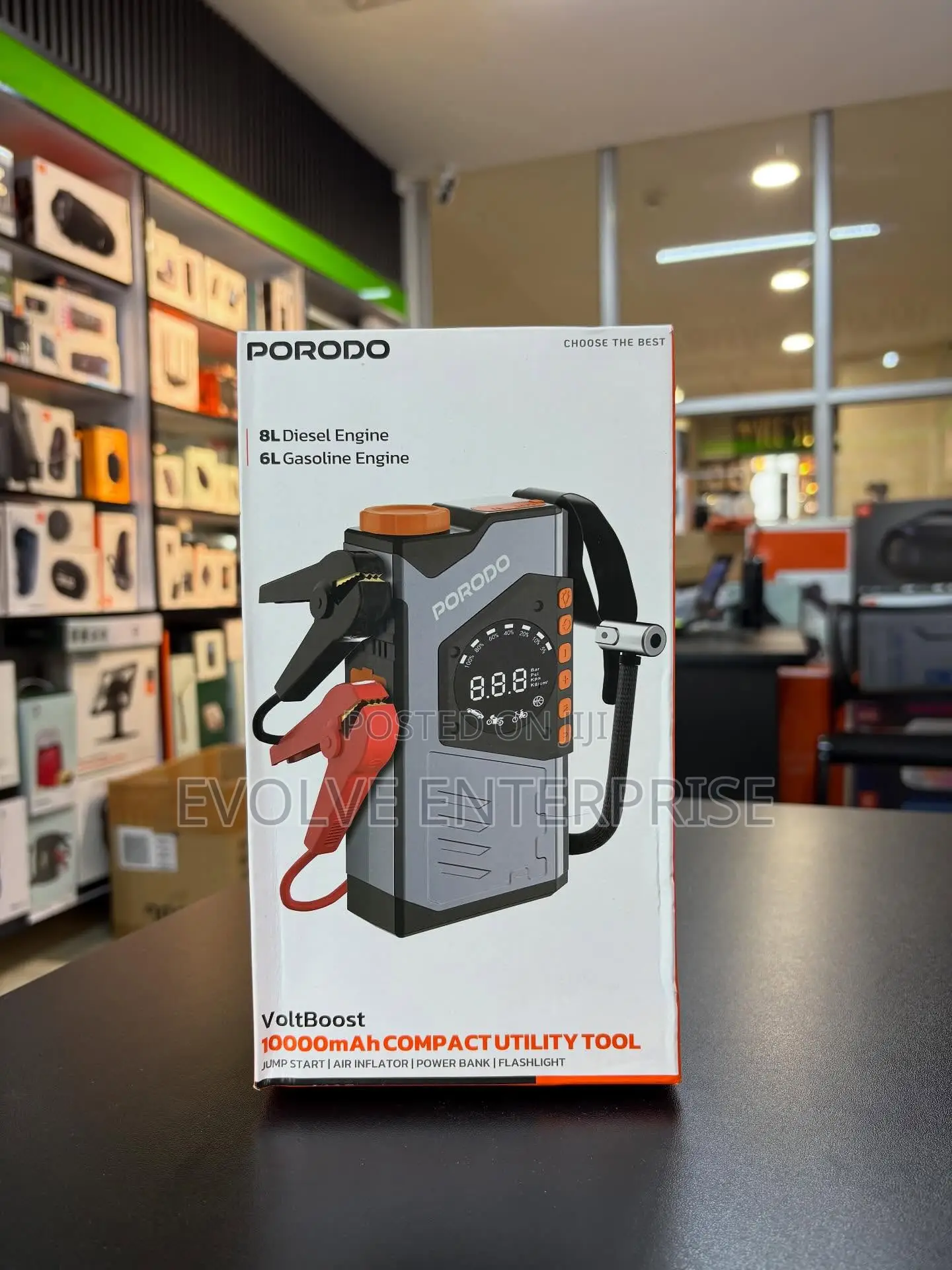 Porodo Voltboost 10000mah Compact Utility Tool
