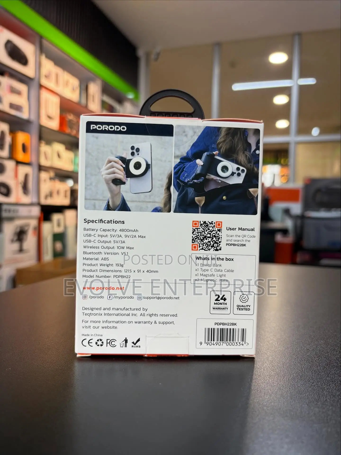 Porodo 4800mah Snapcharge Magsafe Power Bank