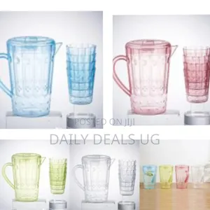 Best Plastic Water and Juice Jug 2 L With 6 PCS Glasses for Water