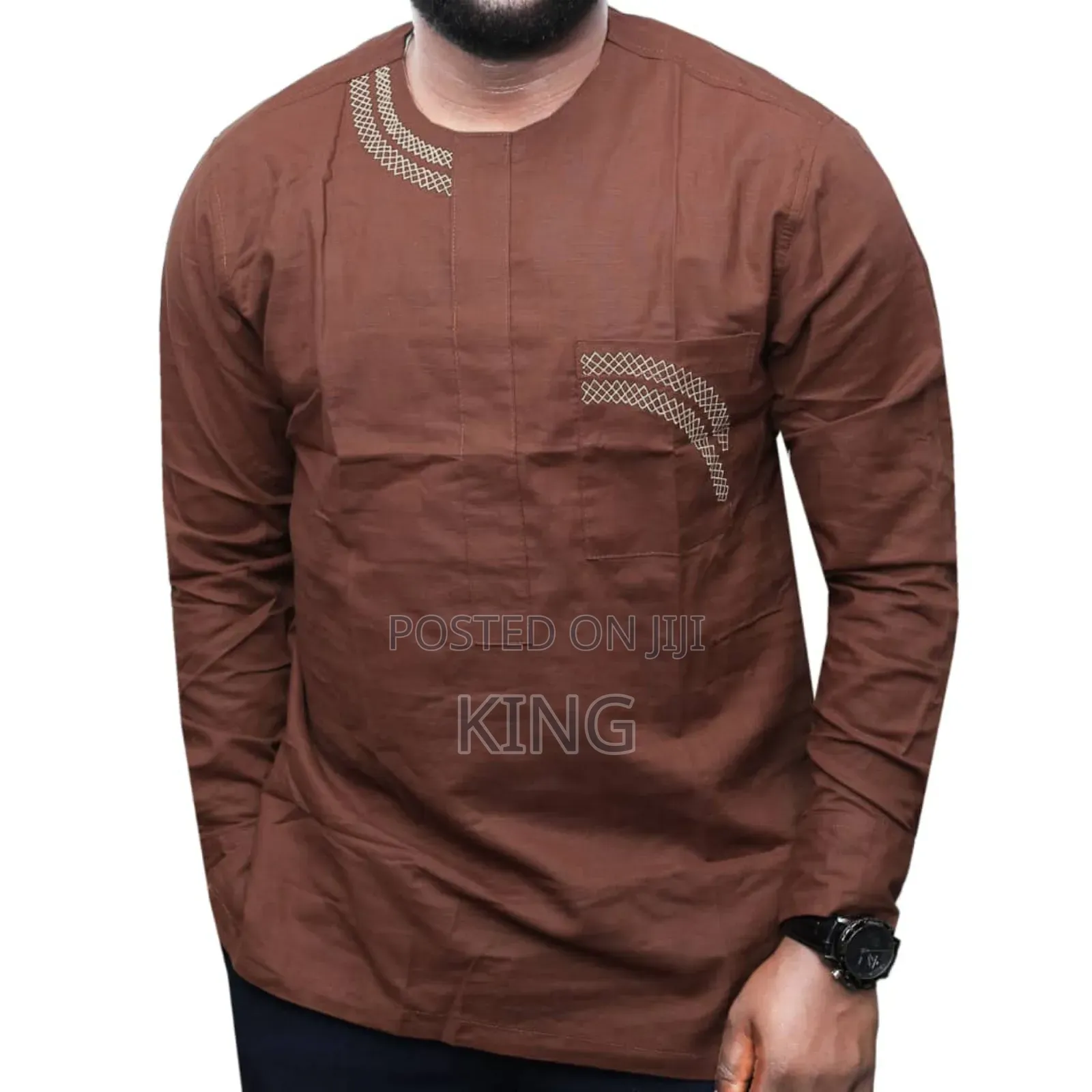 Trim Linen Kitengi Shirts