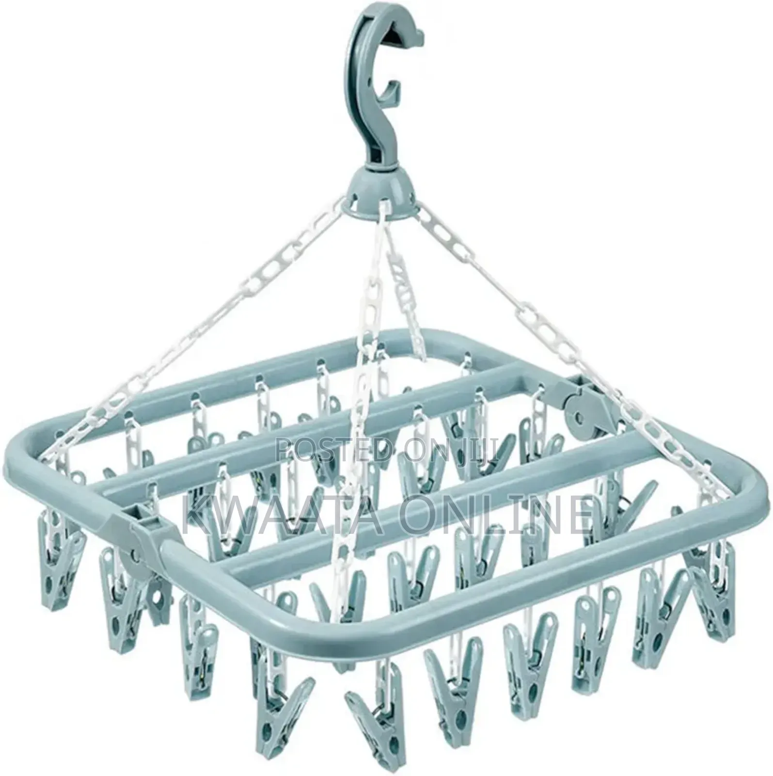 Clothes Drying Hanger With 32, Pant Peg Laundry Foldable