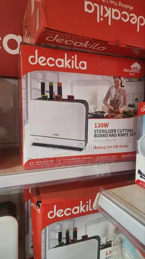 Decakila Automatic Sterilizer Cutting Board and Knife Set 130w