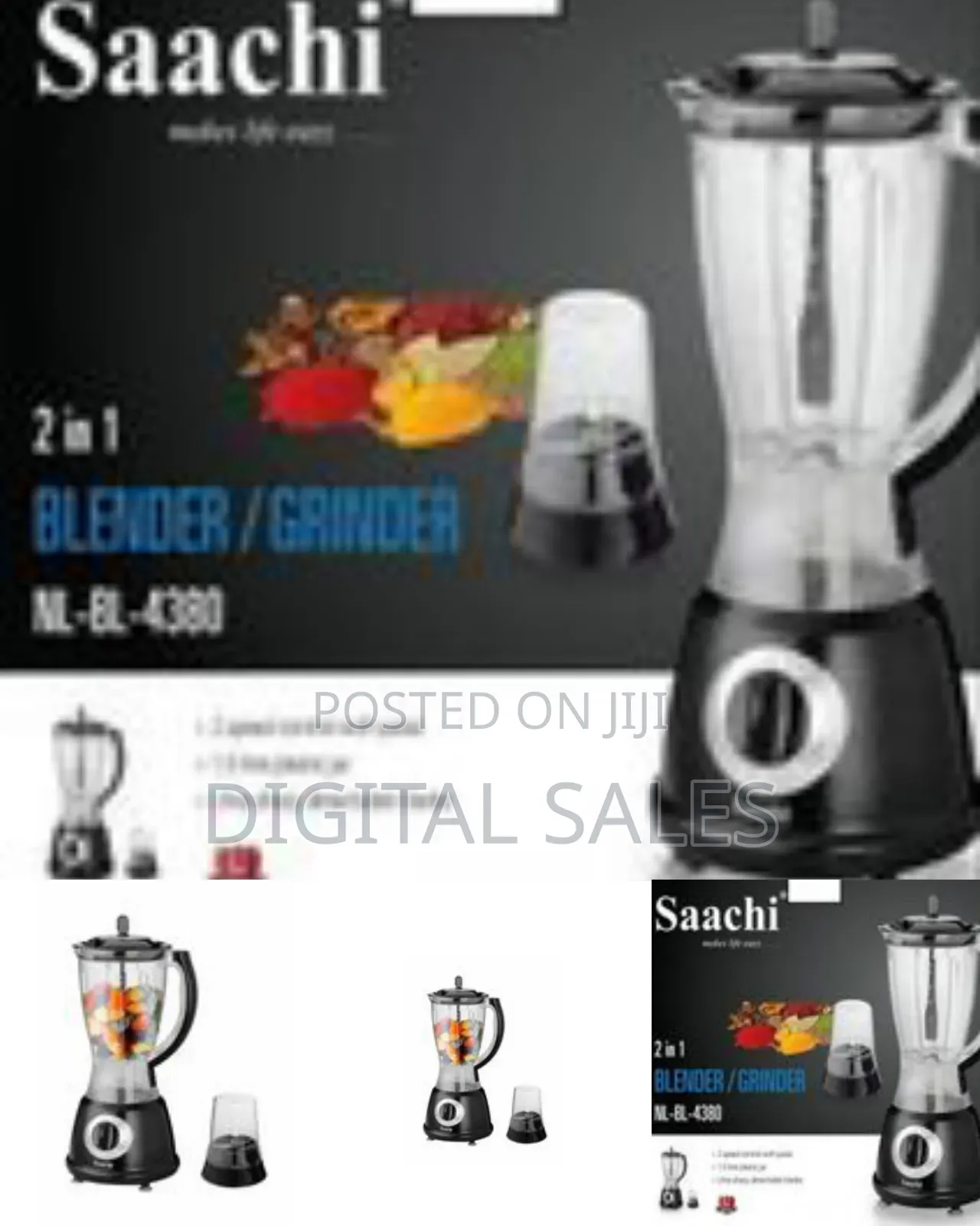 Saachi 2 in 1 Saachi Blender /Grinder