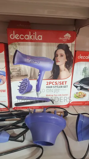 Decakila Hair Styler Set Kehs041z | 2200w, 200 Degrees, Hair Dryer