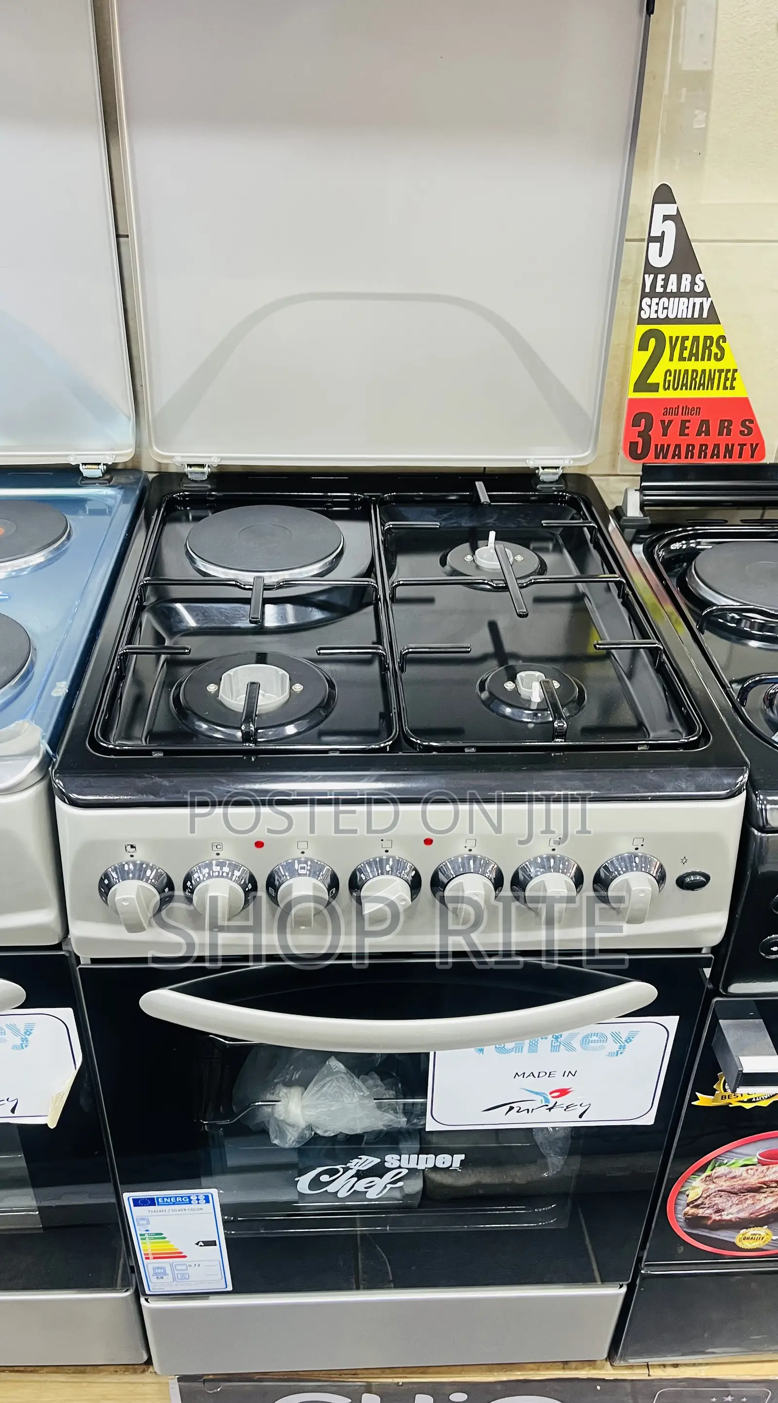 Super Chef Inox Full Gas Cooker 60/50cm Double Gas Oven
