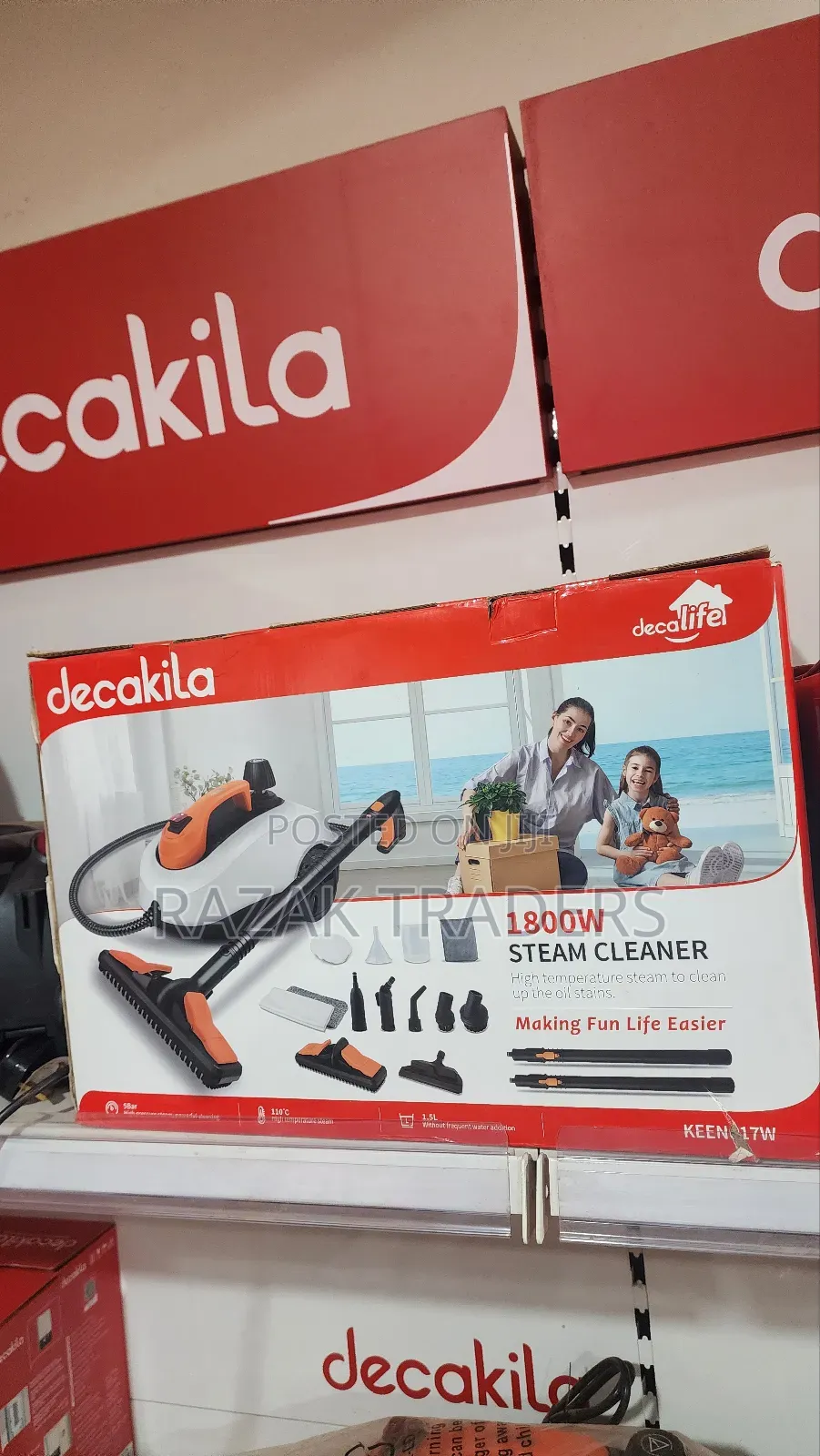 Decakila 1800w Steam Cleaner (Keen017w) – Powerful,