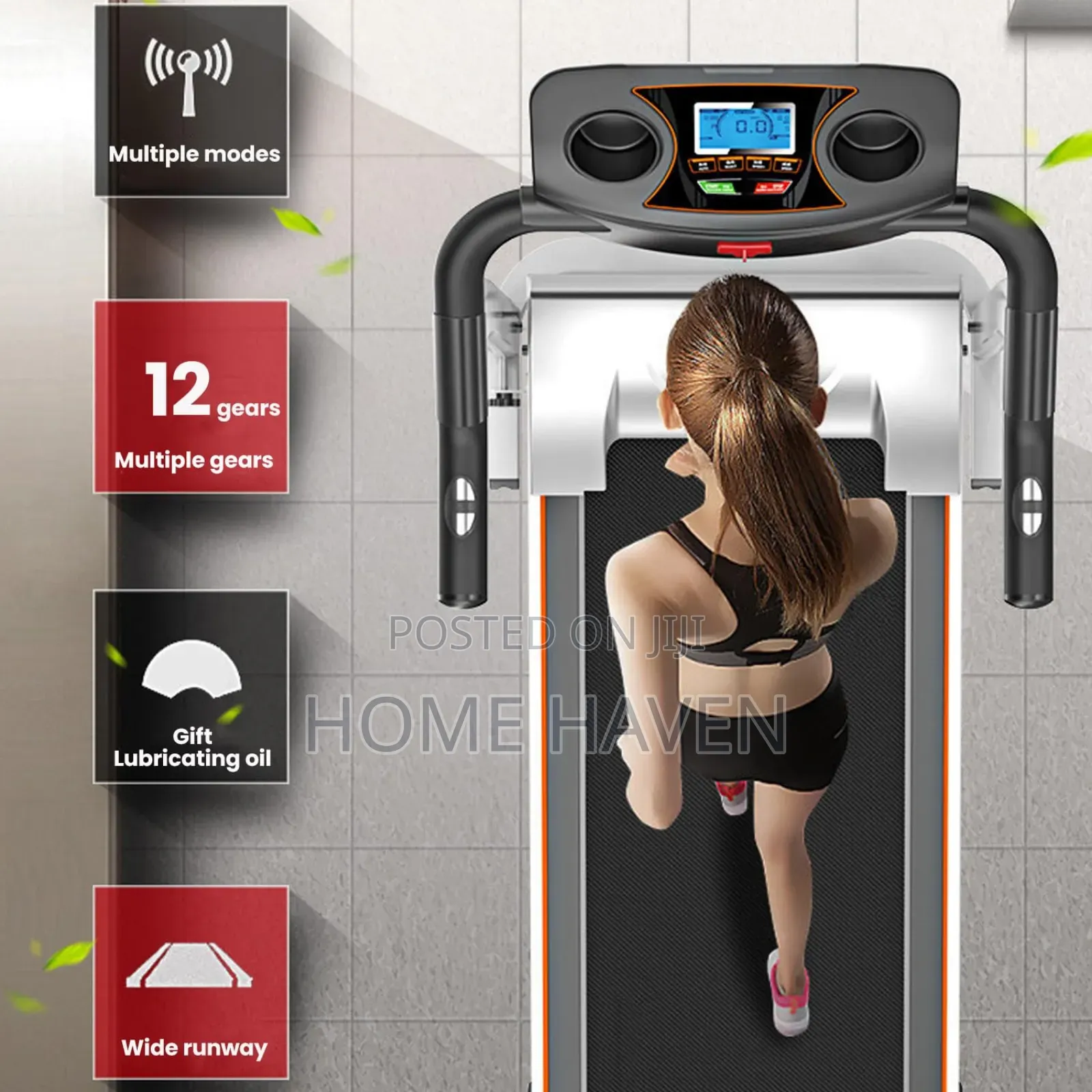 3 in 1 Foldable Treadmill With Incline