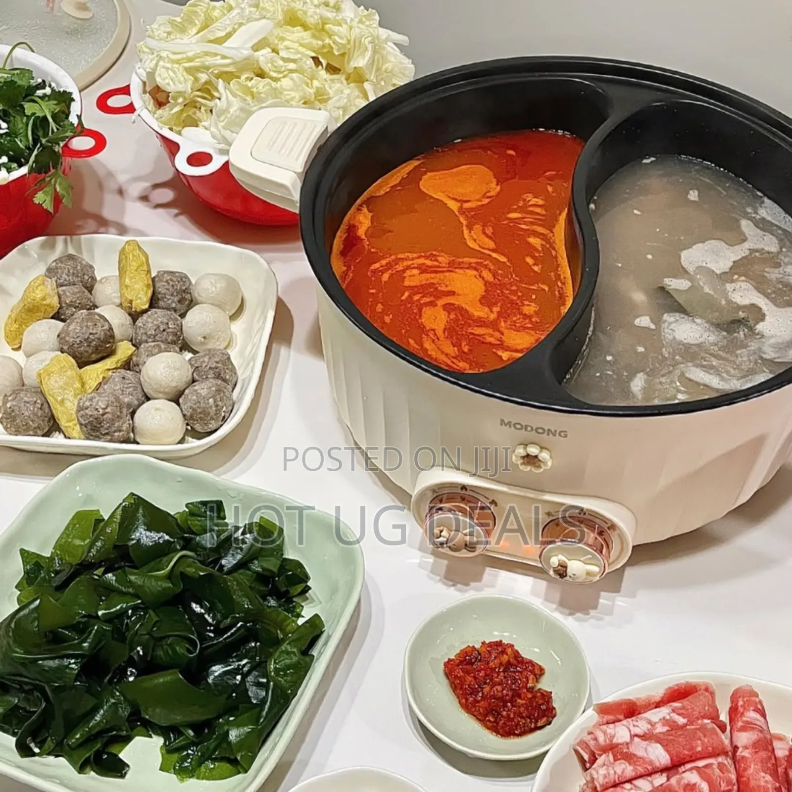 Electric Cooking Pot Partitioned Cooker Multicooker