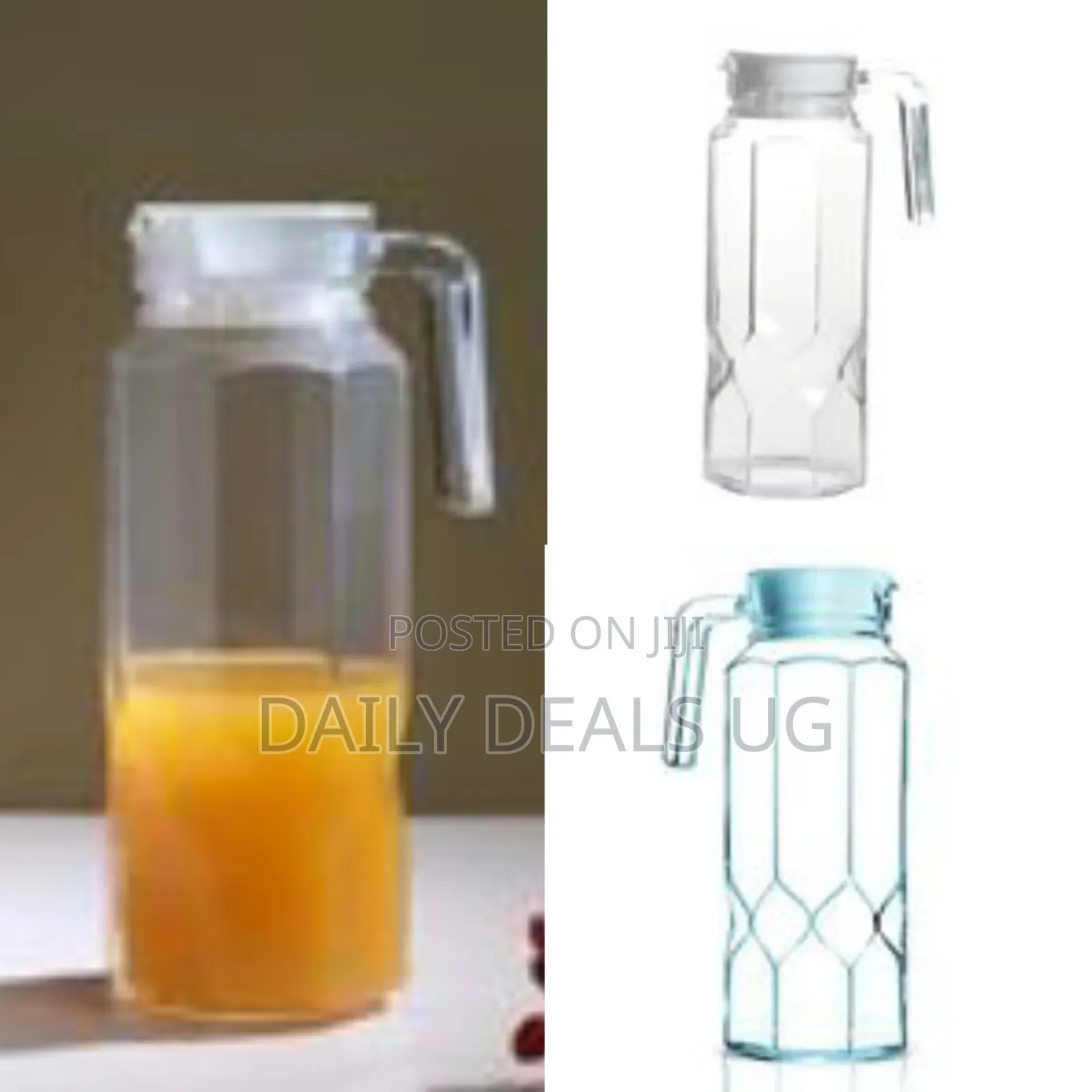 Luminarc Glass Octime Diamond Juice Water Jug 1.3l- Clear