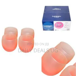 Luminarc 4 Pieces of Frost Short Juice/Water Glasses - Soft Pink