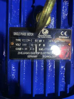 Single Phase 5.5hp 2950rpm Motor