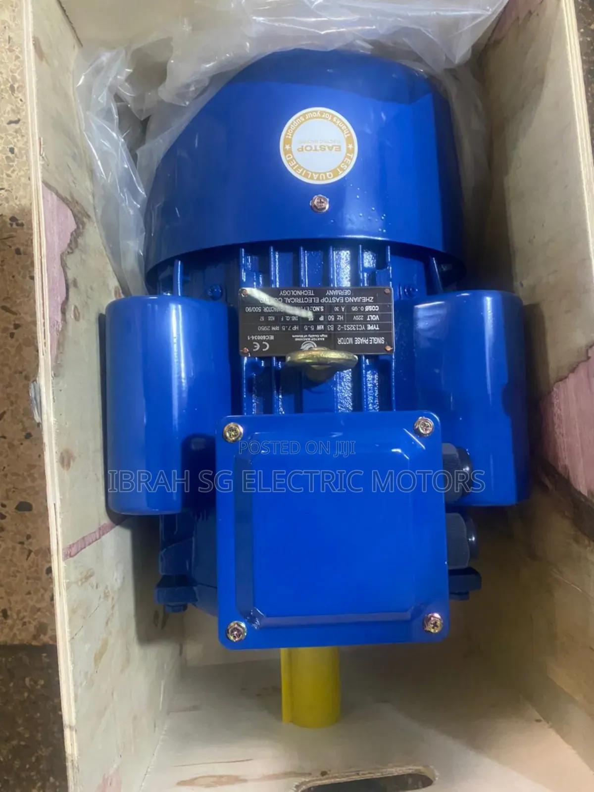 Single Phase 5.5hp 2950rpm Motor