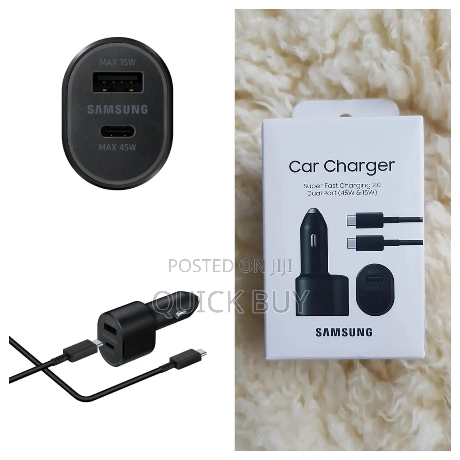 Super Fast Charging 2.0 Dual Ports(45w 15w) Car Charger