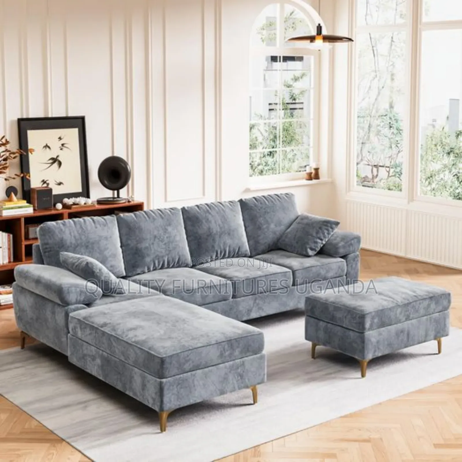 Fibre Pillow 6 Seater Sofa Bed