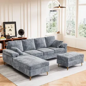 Fibre Pillow 6 Seater Sofa Bed