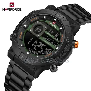 Naviforce Nf9241s Steel Strap Sports Digital Watch