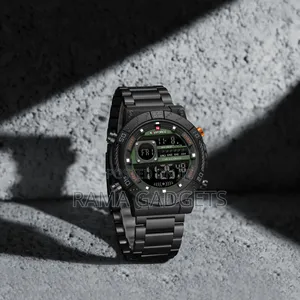 Naviforce Nf9241s Steel Strap Sports Digital Watch