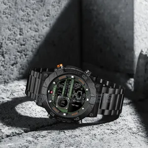 Naviforce Nf9241s Steel Strap Sports Digital Watch