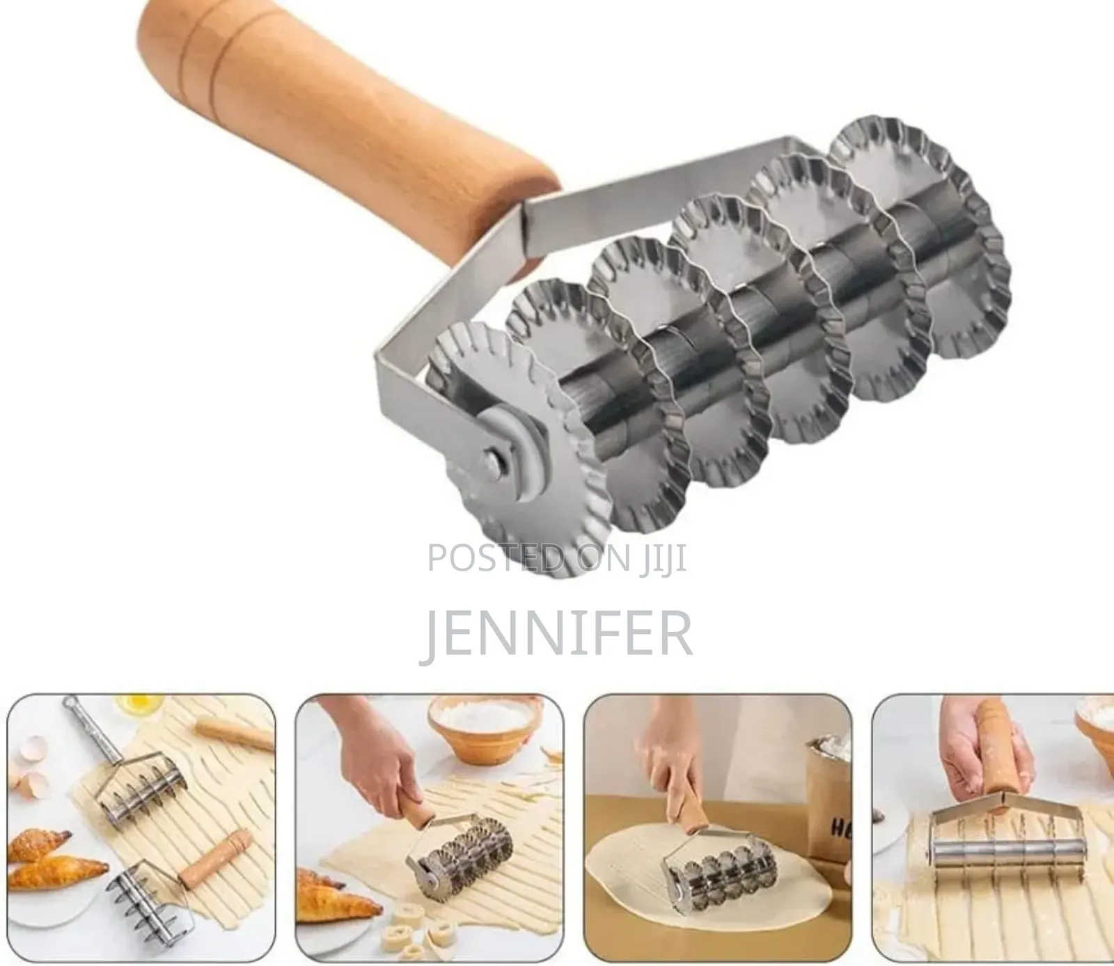 Stainless Steel Noodle Cutter Duddies and Pastry Roller Cutter