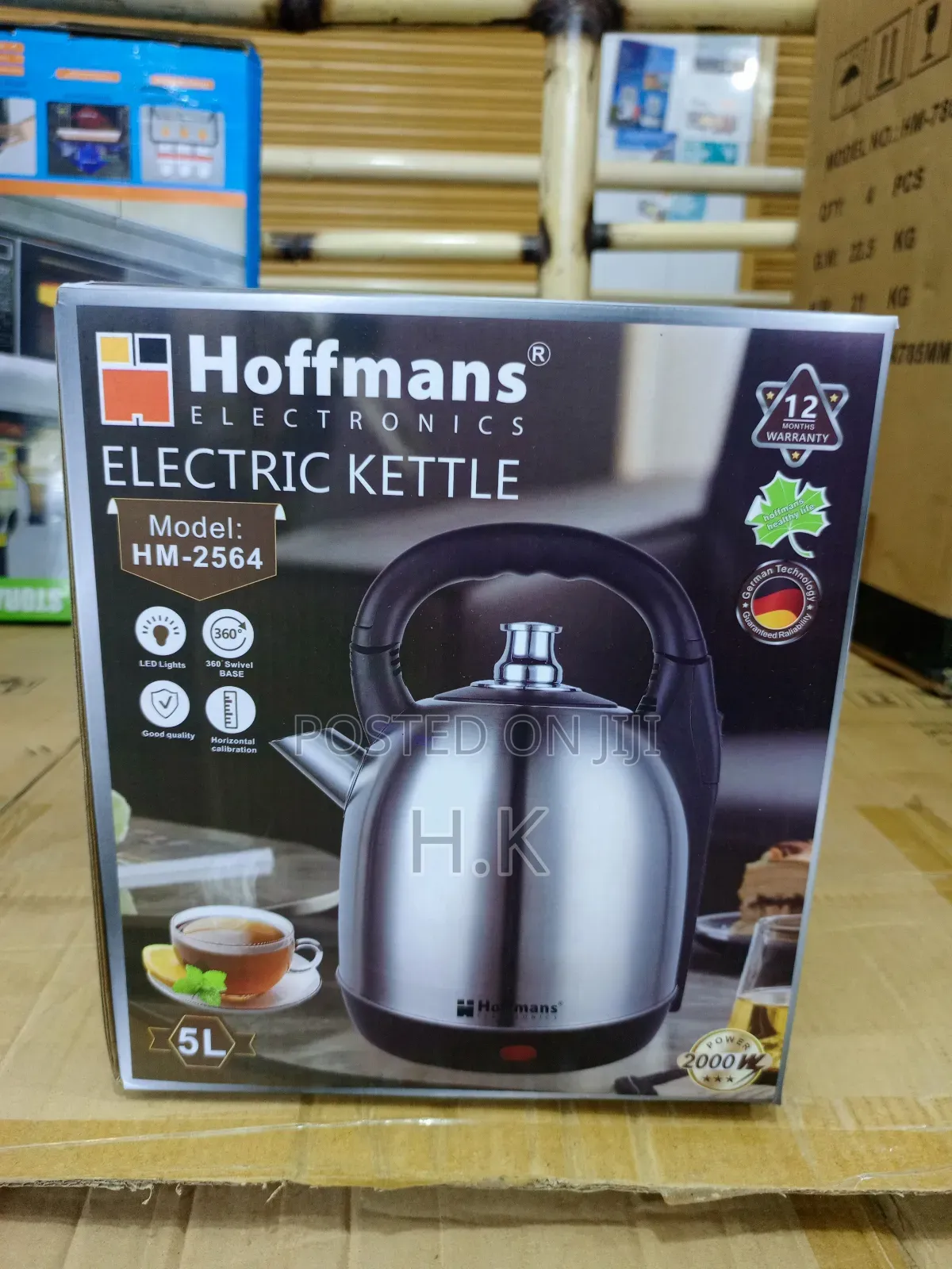 Hoffmans Electric Kettle, Model Hm-2564.