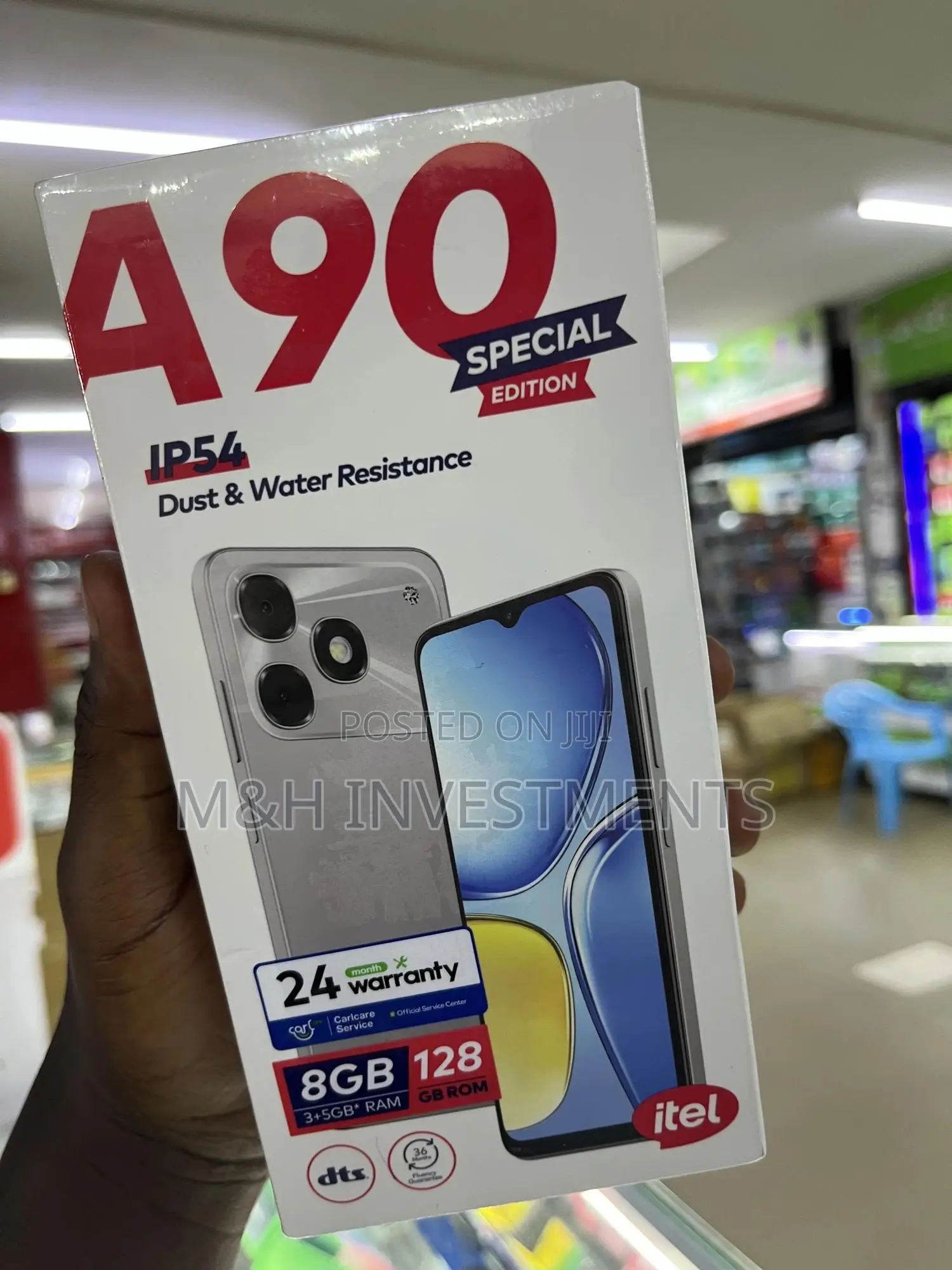 New Itel A90 128 GB Black