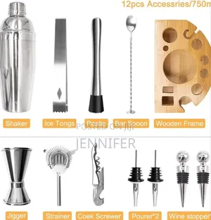 Stock Harbor 12 Piece Mixology Bartender Kit With Stand