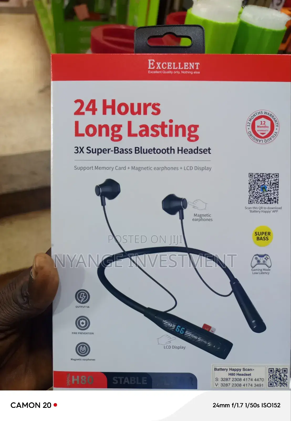 Neck Band Wireless Headset. Excellent Headphones