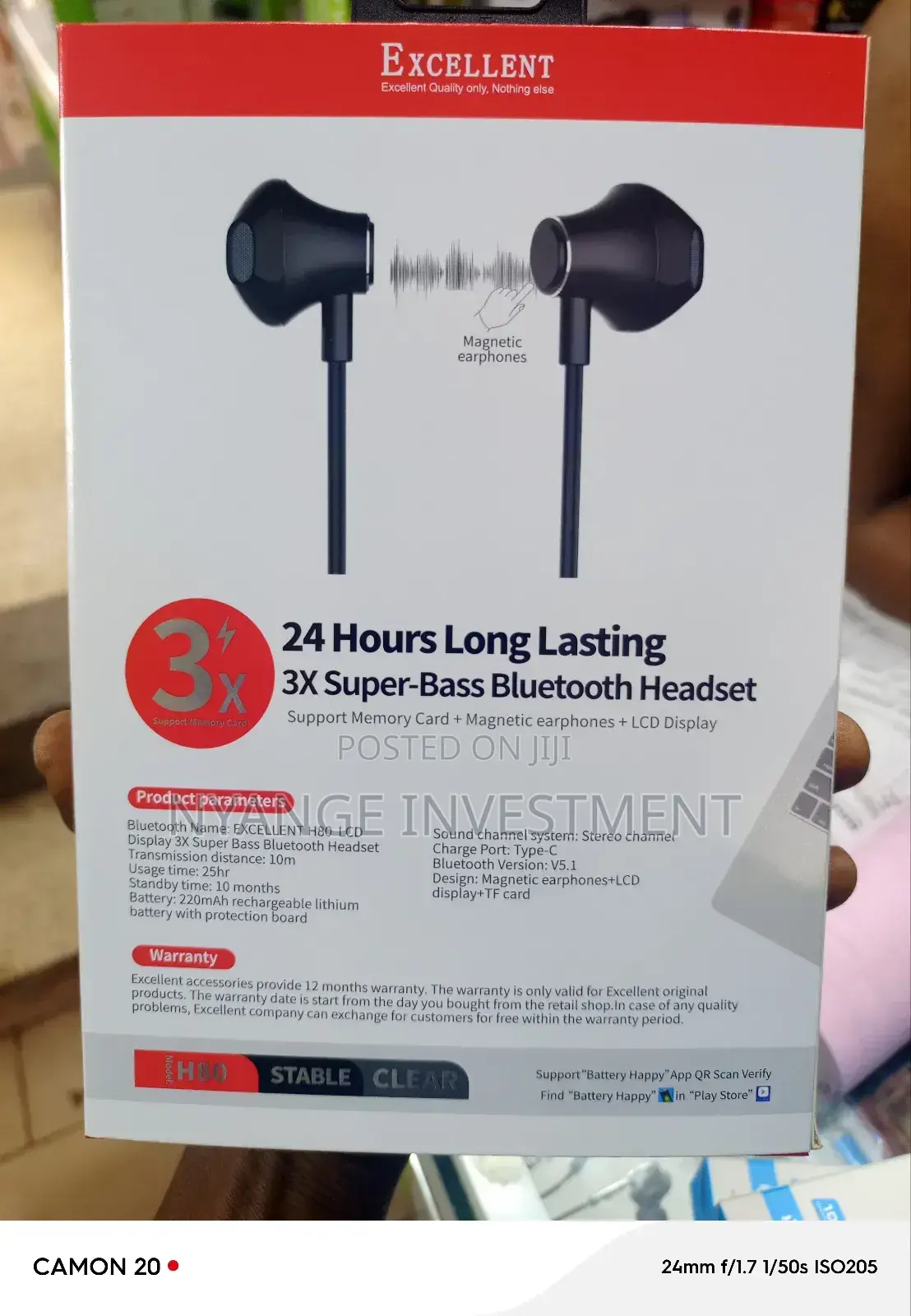 Neck Band Wireless Headset. Excellent Headphones
