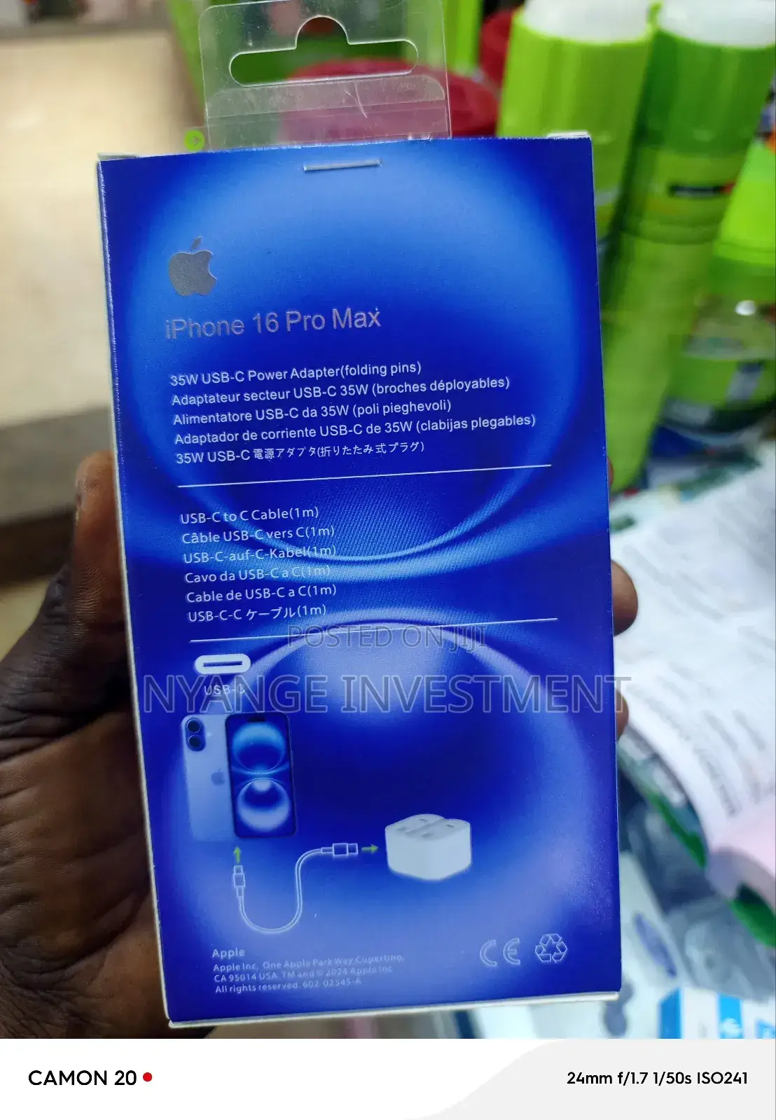 iPhone 16 Pro Max Power Adapter Anx Charger. Power Adapter