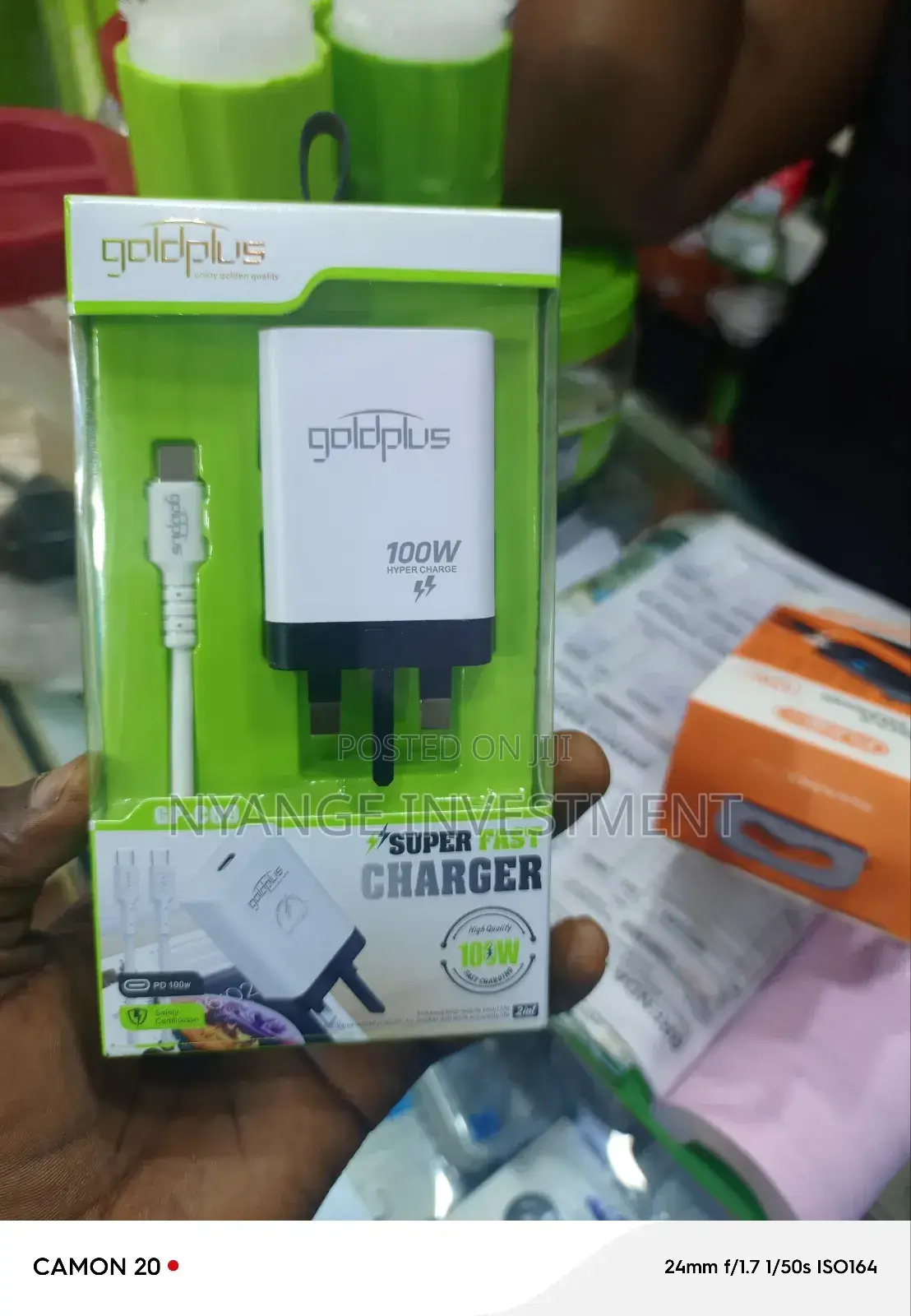 Gold Plus C to C Adapter and Charger
