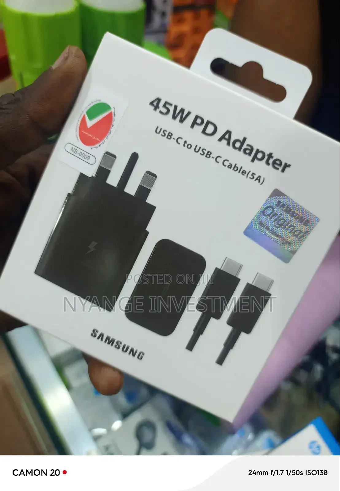 Power Adapter C-C Samsung 45w .