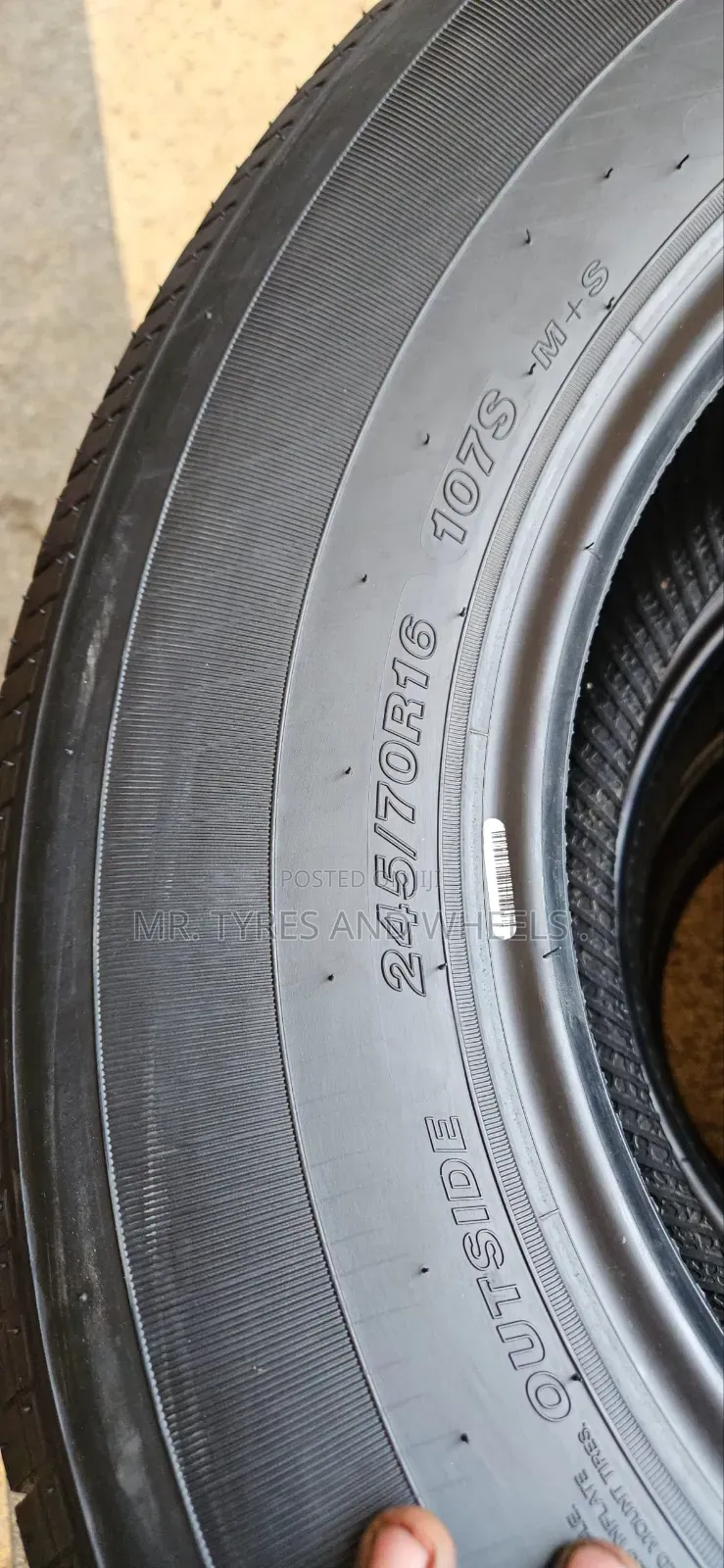 245 70 R16 Good Tires in a High Way Design.Used Only 5days.