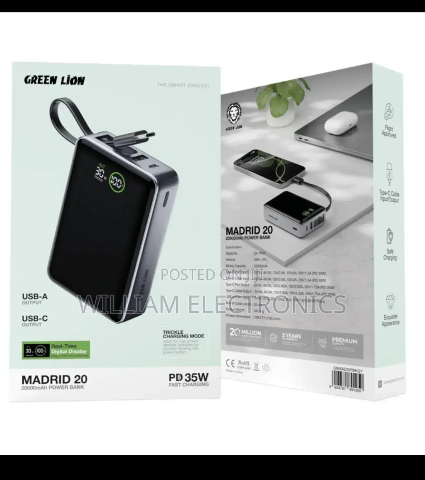 Greenlion Madrid 20 Power Bank