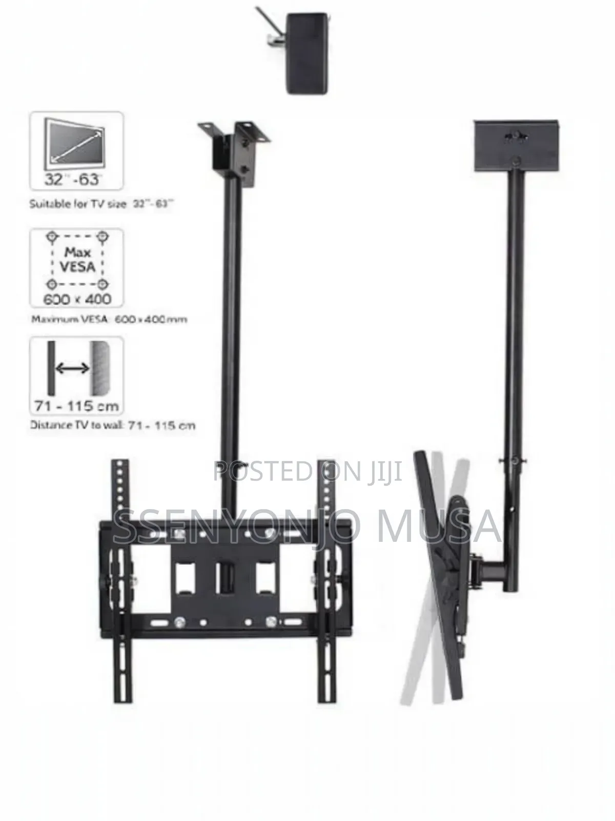 Tv Ceiling Mount Bracket 32′′–75′′ Adjustable Tilt Swivel