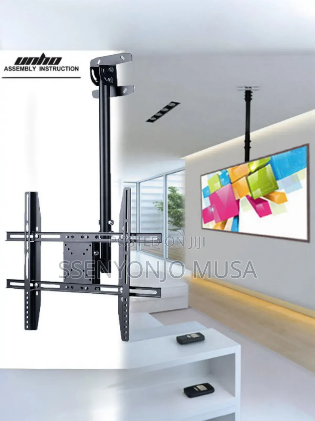 Tv Ceiling Mount Bracket 32′′–75′′ Adjustable Tilt Swivel