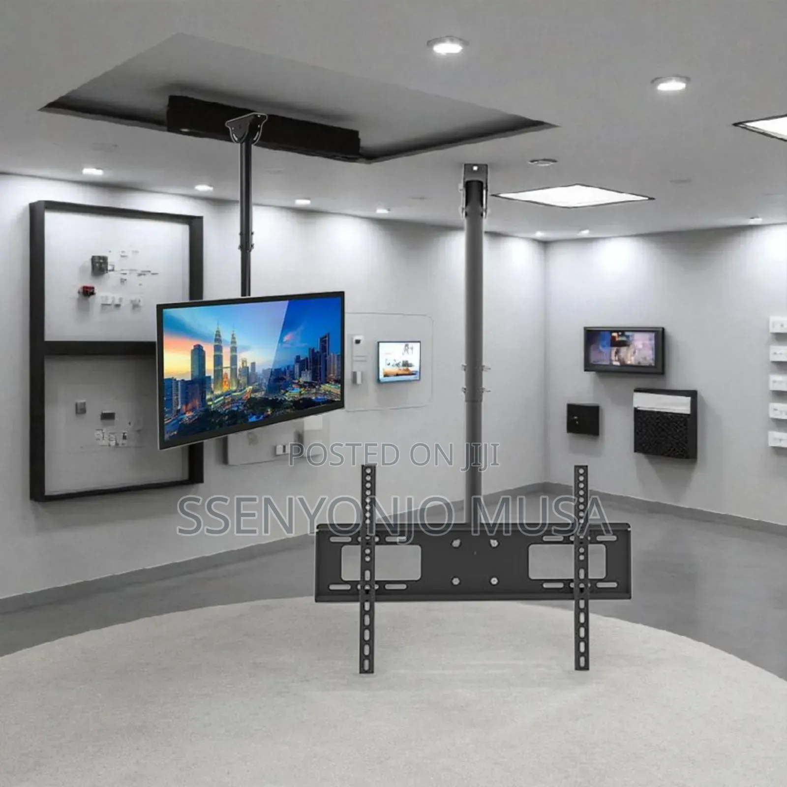 Tv Ceiling Mount Bracket 32′′–75′′ Adjustable Tilt Swivel