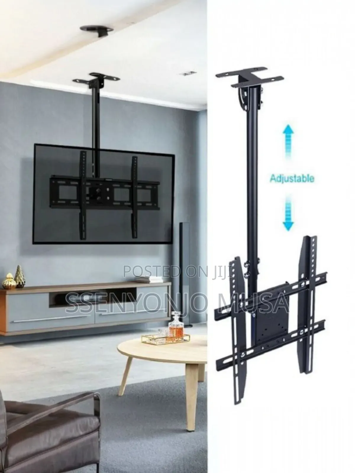 Tv Ceiling Mount Bracket 32′′–75′′ Adjustable Tilt Swivel