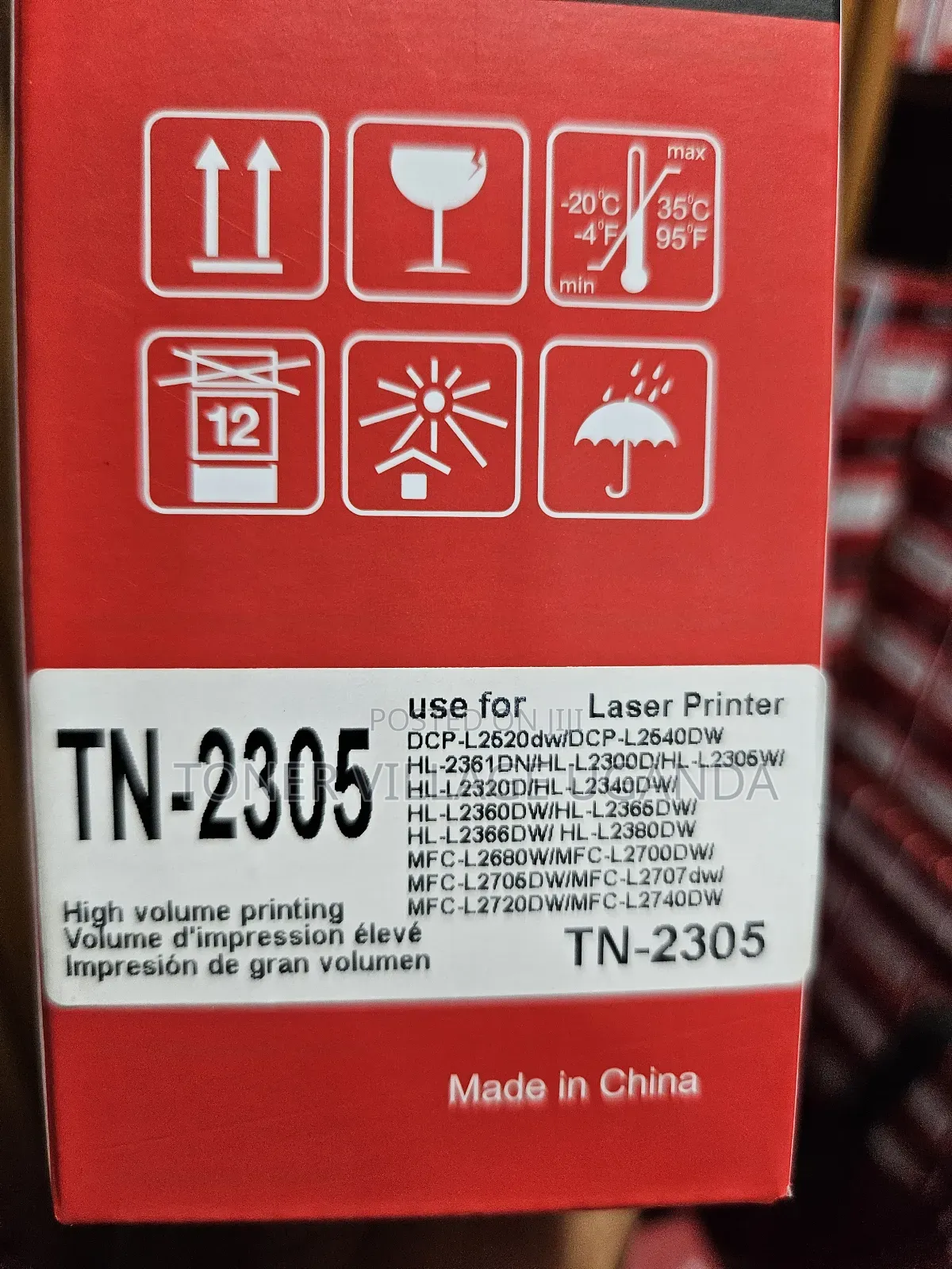 Tn 2305 For Brother Hl-l2320d,L2365dw Mfc-l2700d Mfc-l2700dw L2740dw