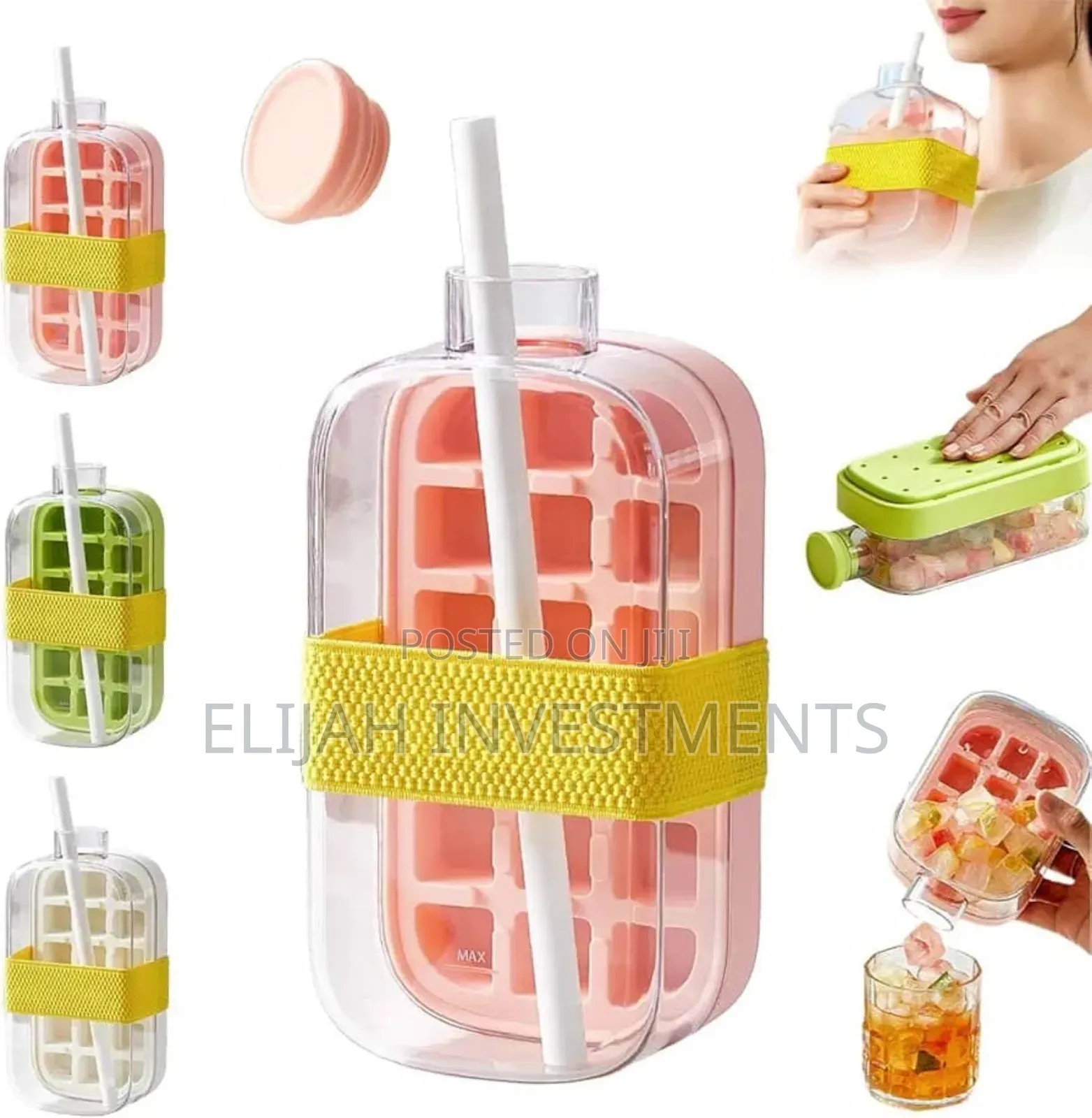 2in1 Water Bottle and Ice Cube Tray
