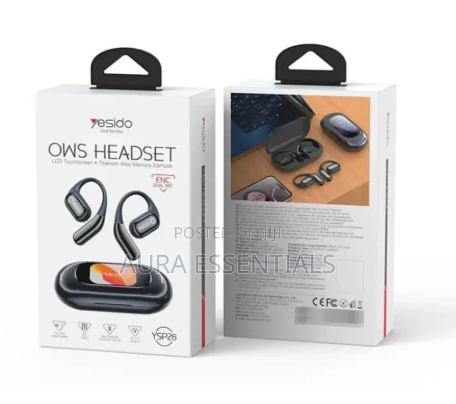 Yesido Ysp26 Enc Noise Reduction Ear-hook Open Ows Bluetooth Earphone
