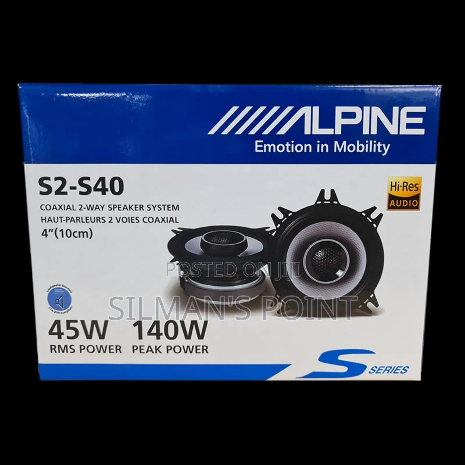 Alpine S2-S40 4" Car Speakers