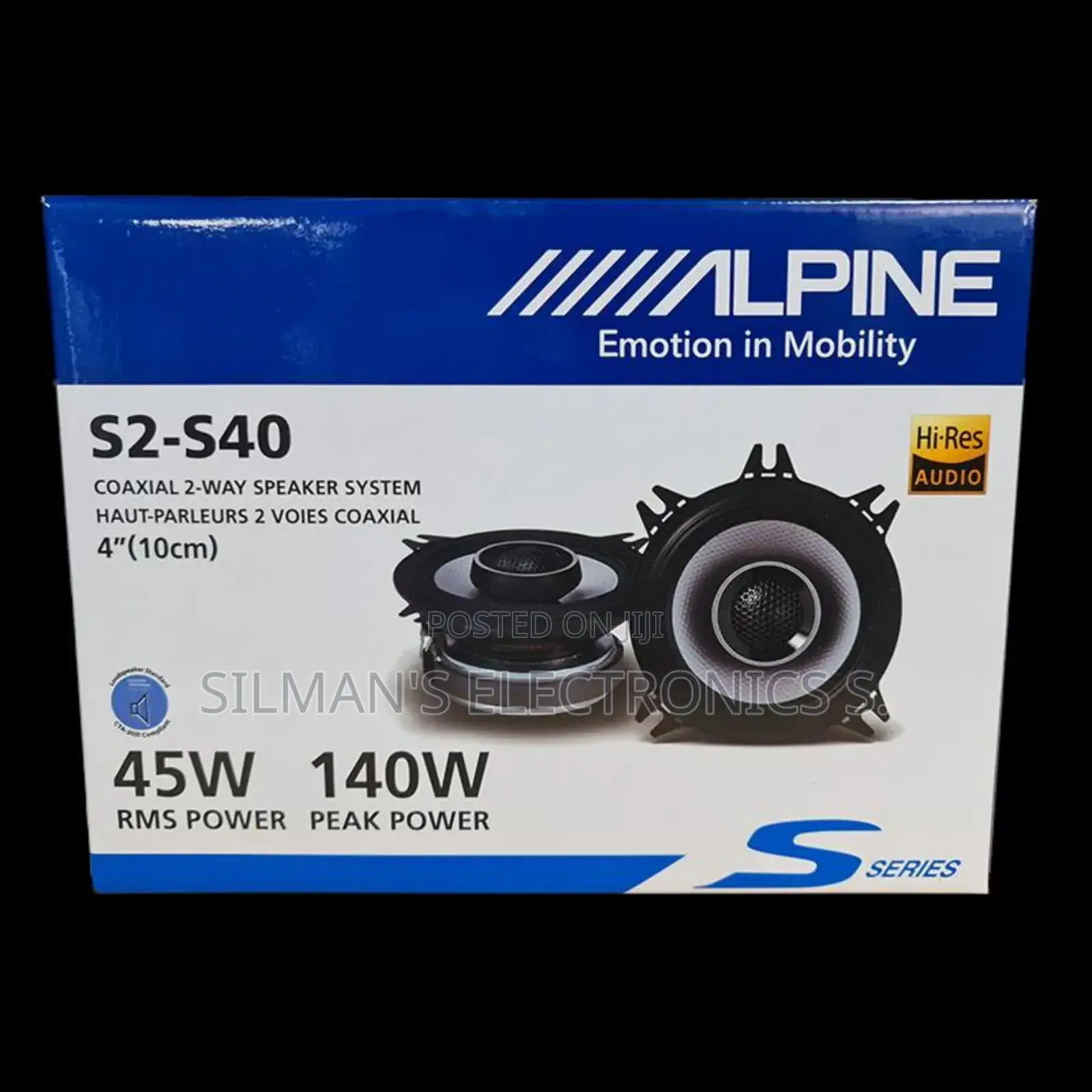 Alpine S2-S40 4" Car Speakers