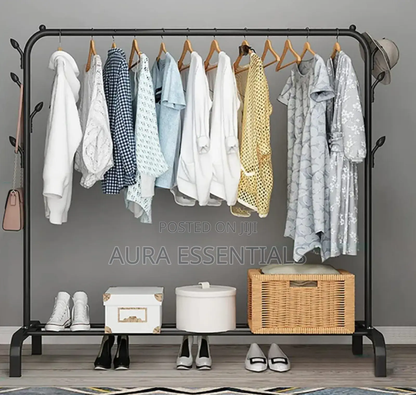 Metal Multifunctional Garment Stand Cloth Rack