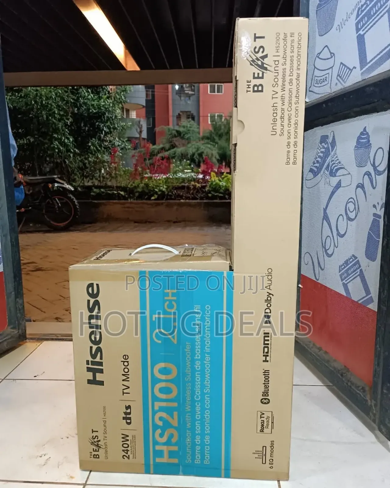 2.1 Hisense Sound Bar With Mega Bass, Wireless Subwoofer 240w  Hs-2100