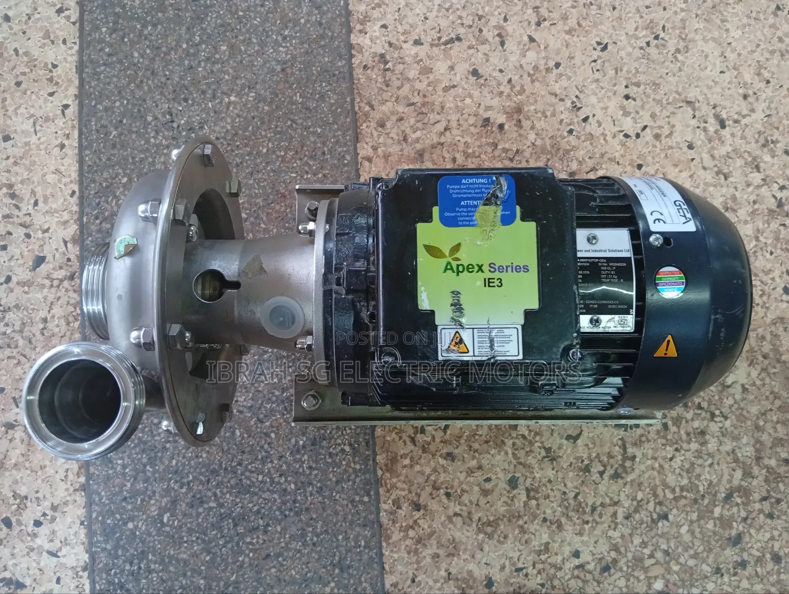 Three Phase Stainless Steel Pump