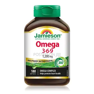 Jamieson Omega 3-6-9 1200mg, No Fishy Aftertaste