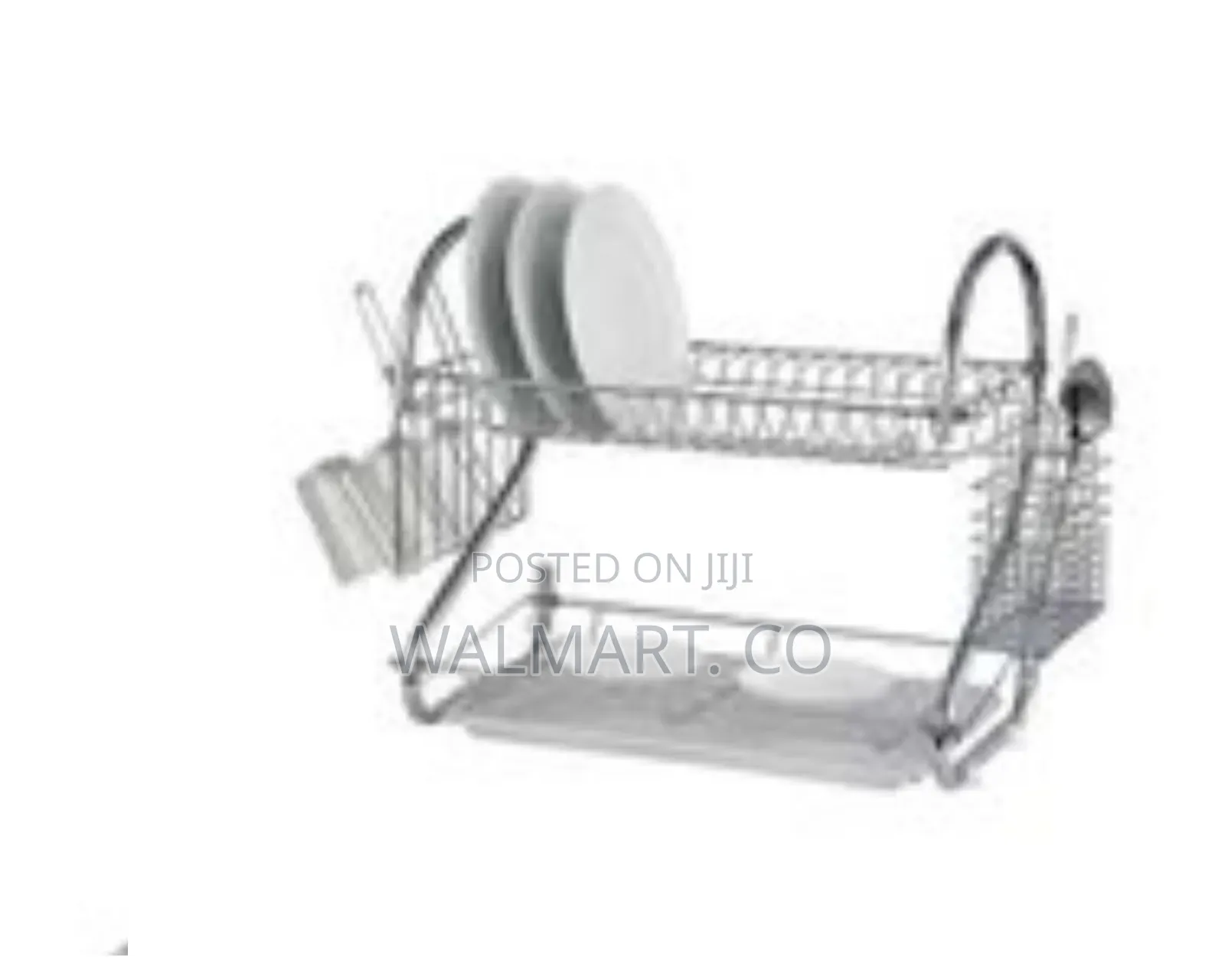 2 Tier Steel Plate Dish Draining Drying Rack